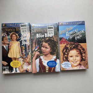 Vintage Shirley Temple Movies VHS Lot of 3 NWT